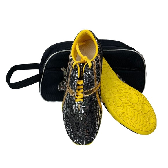 Budosaga Wushu Routine Competition High Performance Shoes Black Metallic Women 7 - Picture 1 of 13
